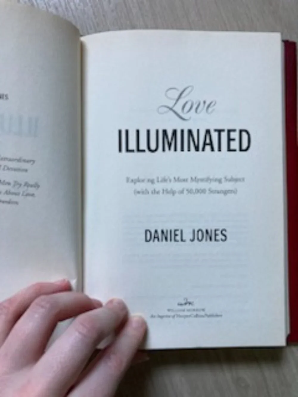 Signed Love Illuminated (by Daniel Jones) Book